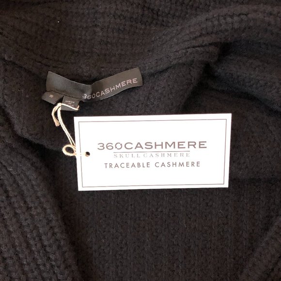 Black Cashmere Cardigan from 360 Cashmere - Picture 6 of 7